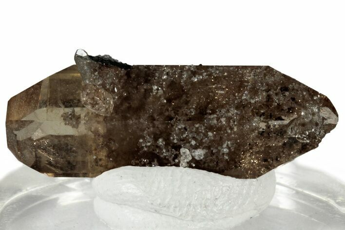 Lustrous Double-Terminated Champagne Topaz w/ Hematite - Utah #309289